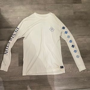 Hurley Shirt, White/Blue/Light Blue, Size Medium